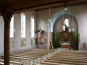 Blick von der Emporentreppe